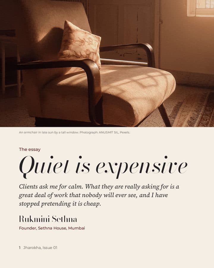 First LinkedIn carousel slide: Quiet is expensive, with her name