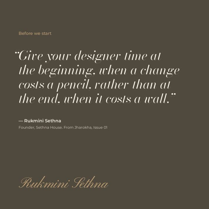 Quote card: give your designer time at the beginning