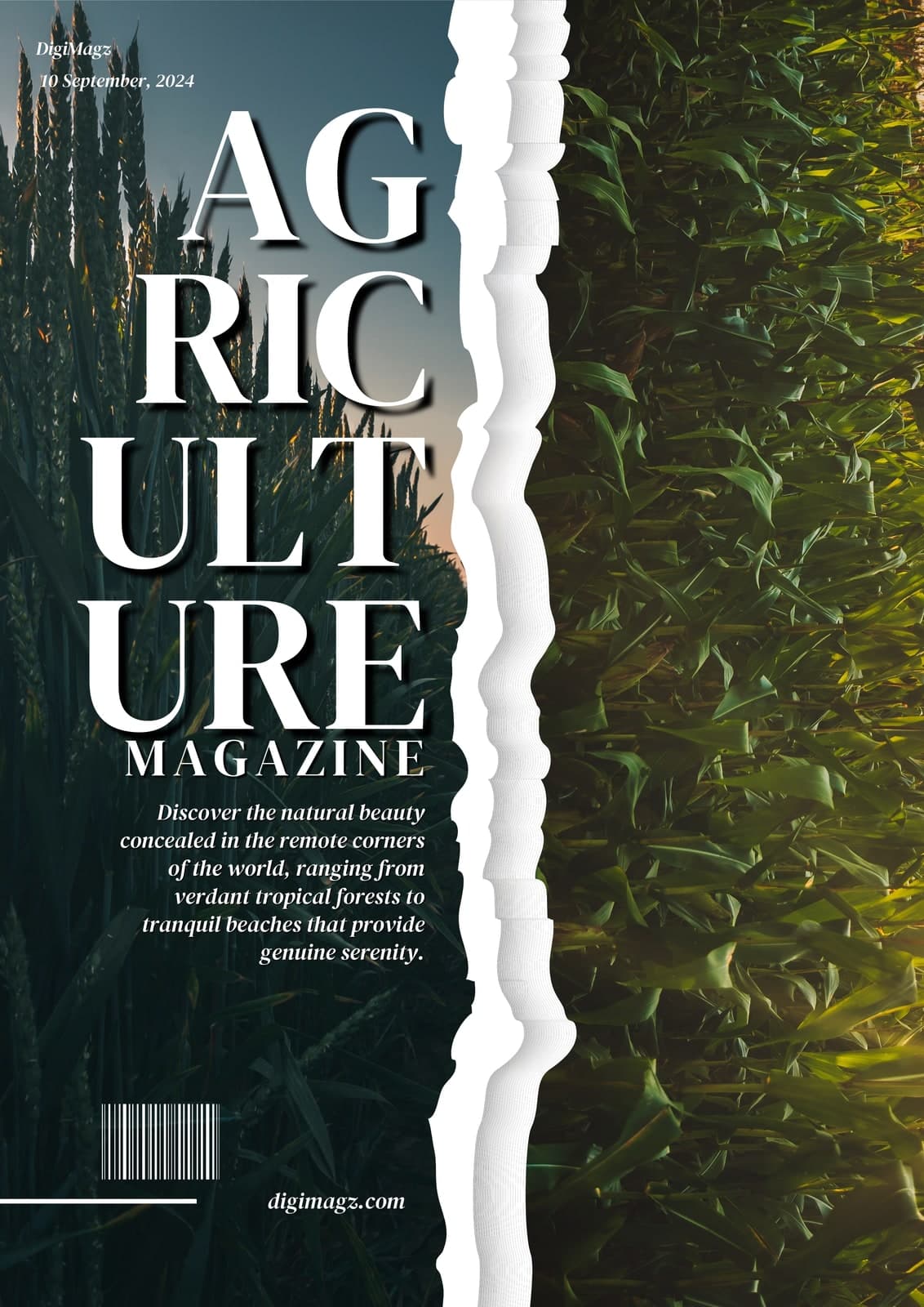 Cover of Agriculture magazine, September 2024, designed by DigiMagz
